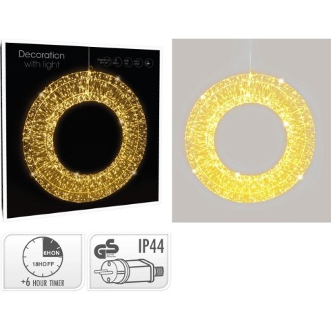 GHIRLANDA 1440 LED LUCE CALDA D.50